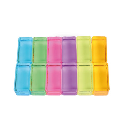 Bunte transparente Plastikclips für Luminous Blocks Pastel 12 Stk. Produkt