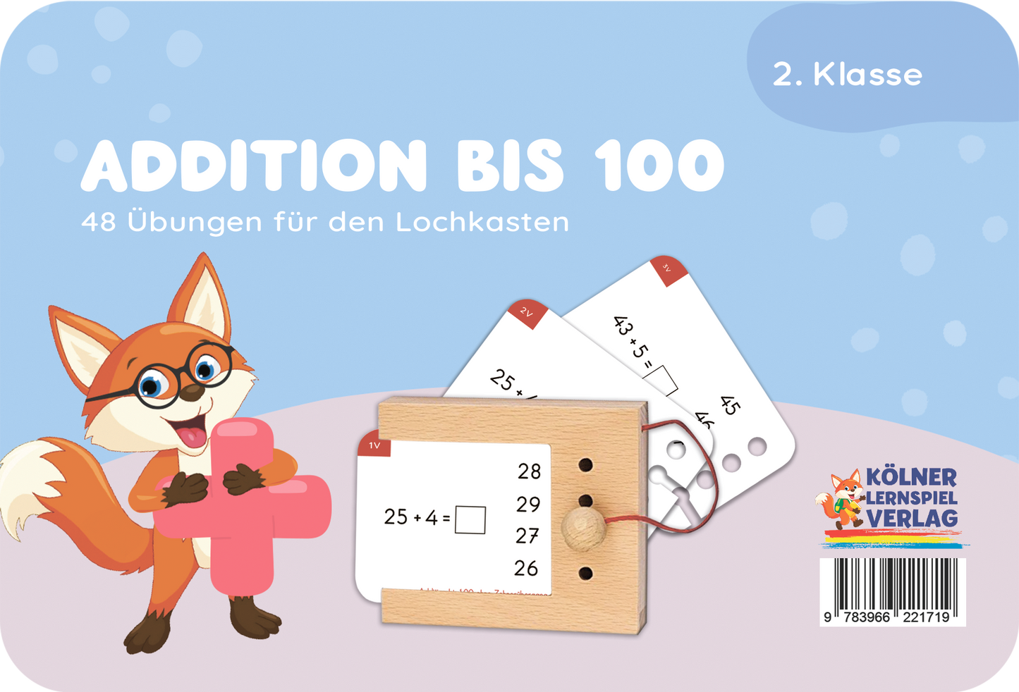 Lochkasten Kartensatz Addition bis 100 vom Kölner Lernspielverlag