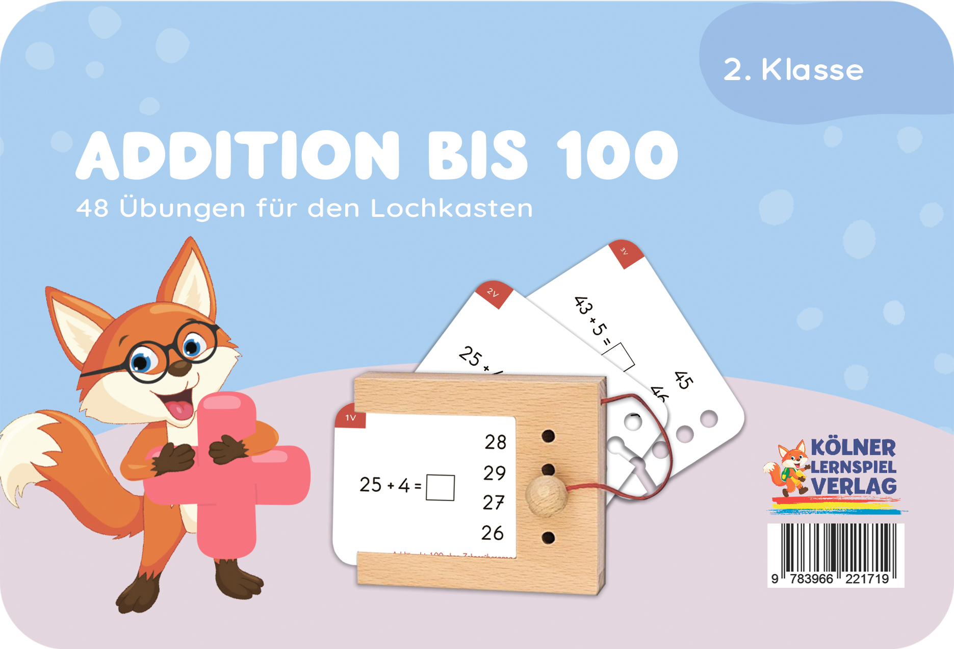 Lochkasten Kartensatz Addition bis 100 vom Kölner Lernspielverlag