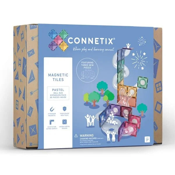 Connetix Magnetbausteine Set in Pastellfarben, verpackt in Kartonbox