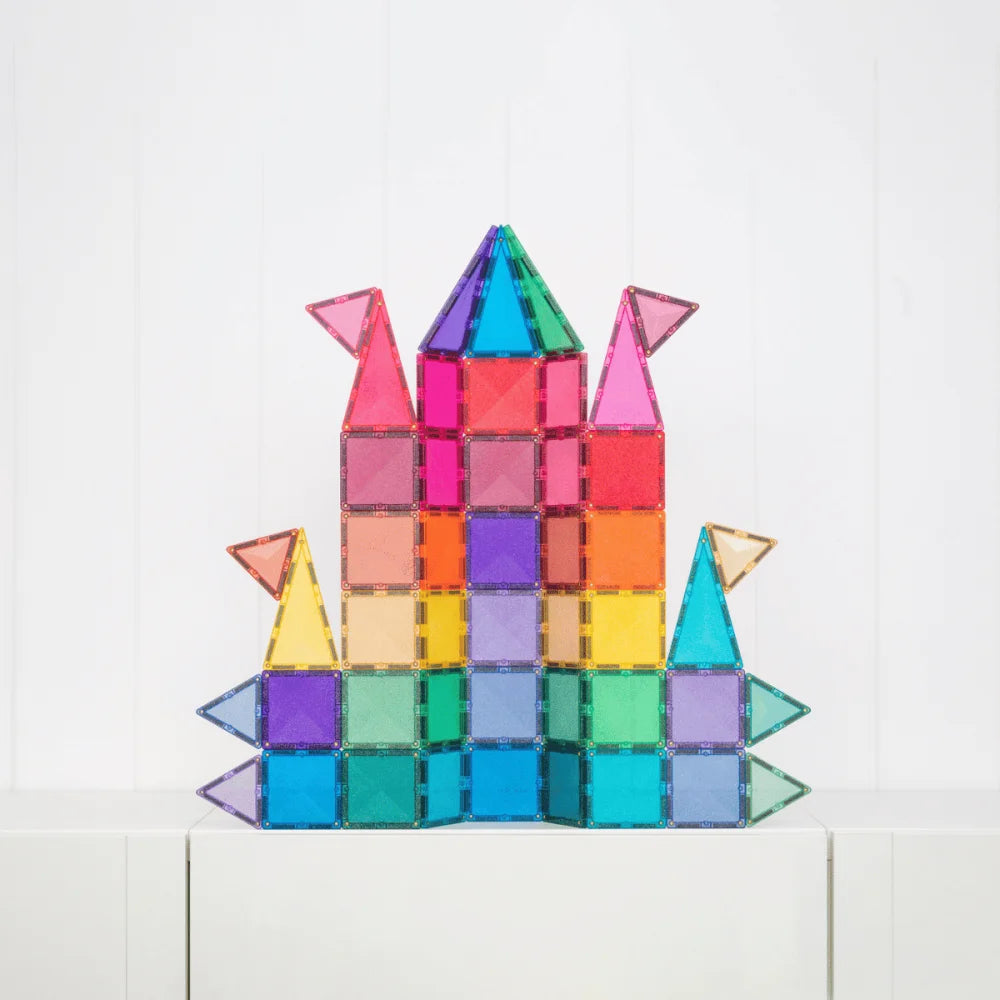 Bunte Magnetbausteine Glitter Castle Pack 48 Stück als fantasievolles Baukastenset