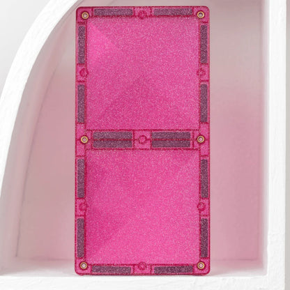 Funkelnder pink Magnetbaustein aus dem Glitter Unicorn Pack 56 Stück
