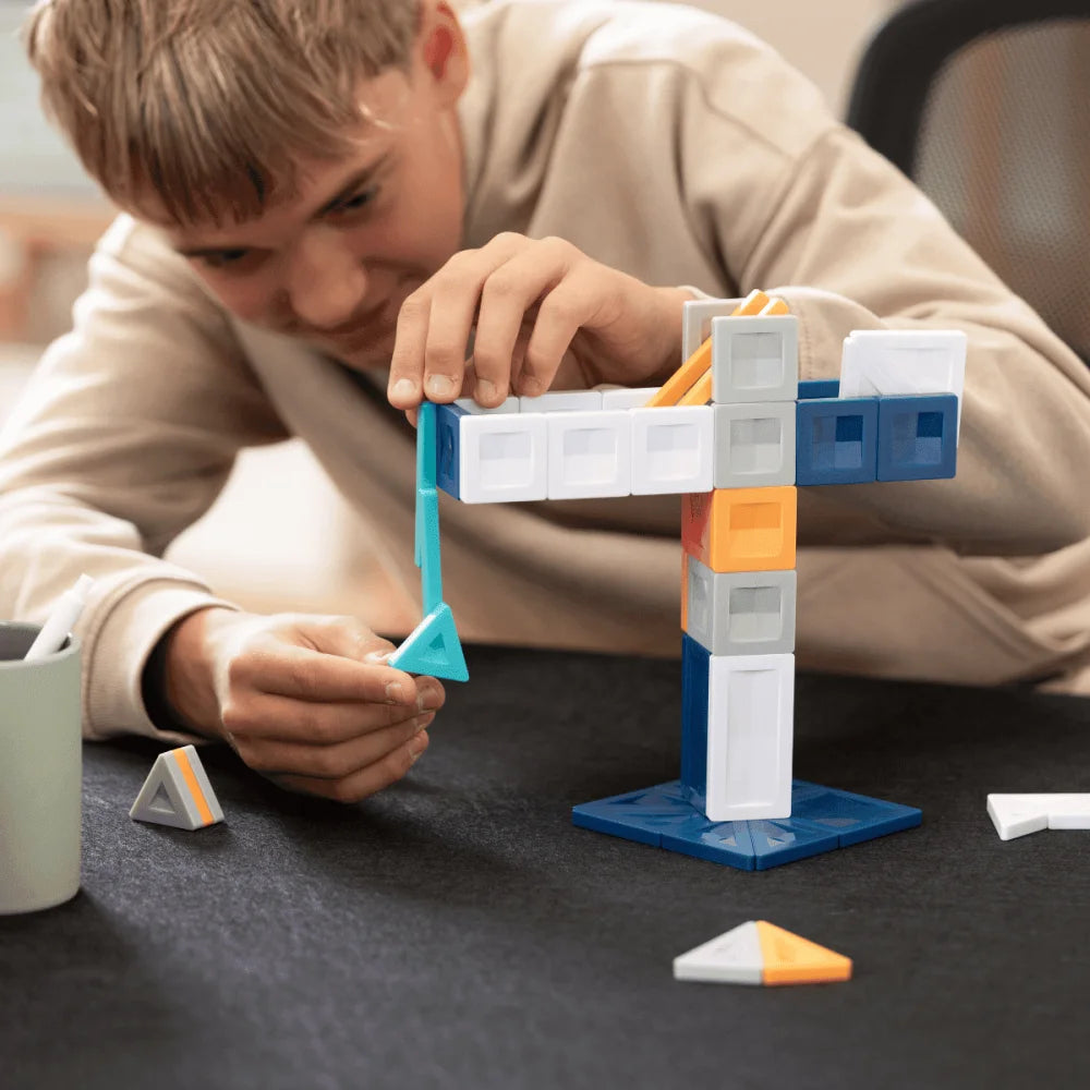 Magnetbausteine PRO Constructor Set 70 Stk. zum Bau eines Krans