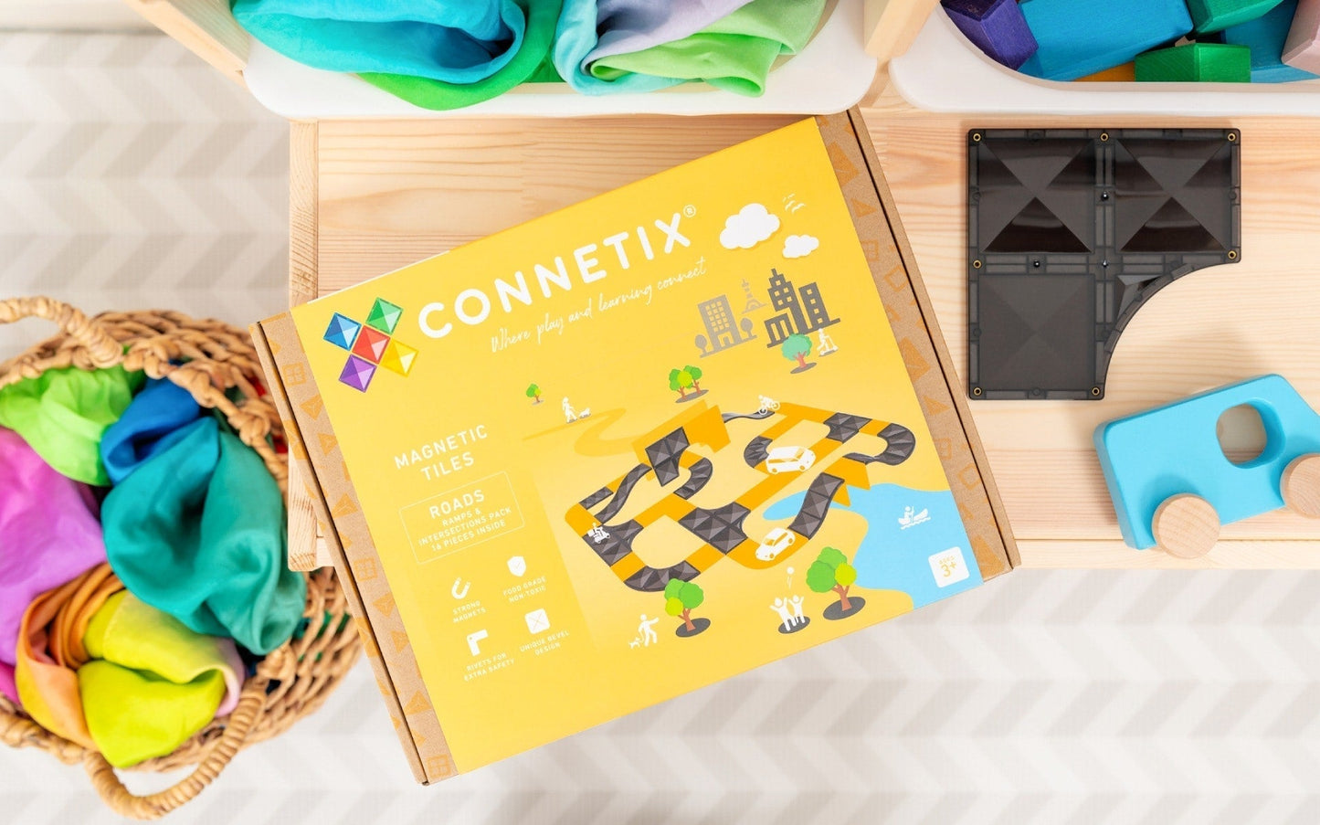 Connetix Magnetbausteine | Ramps & Intersections Pack 16