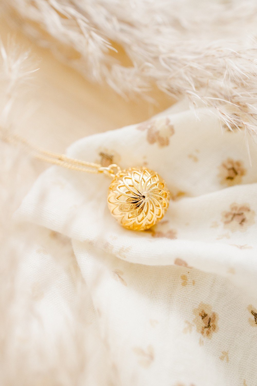 Pleine Lune MANDALA Schwangerschaftsbola | gold - Schmuck