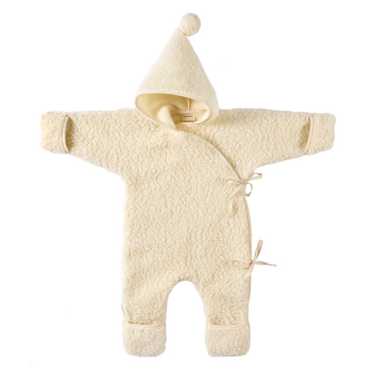 BINIBAMBA Merino Snugglesuit | Milk - Romper