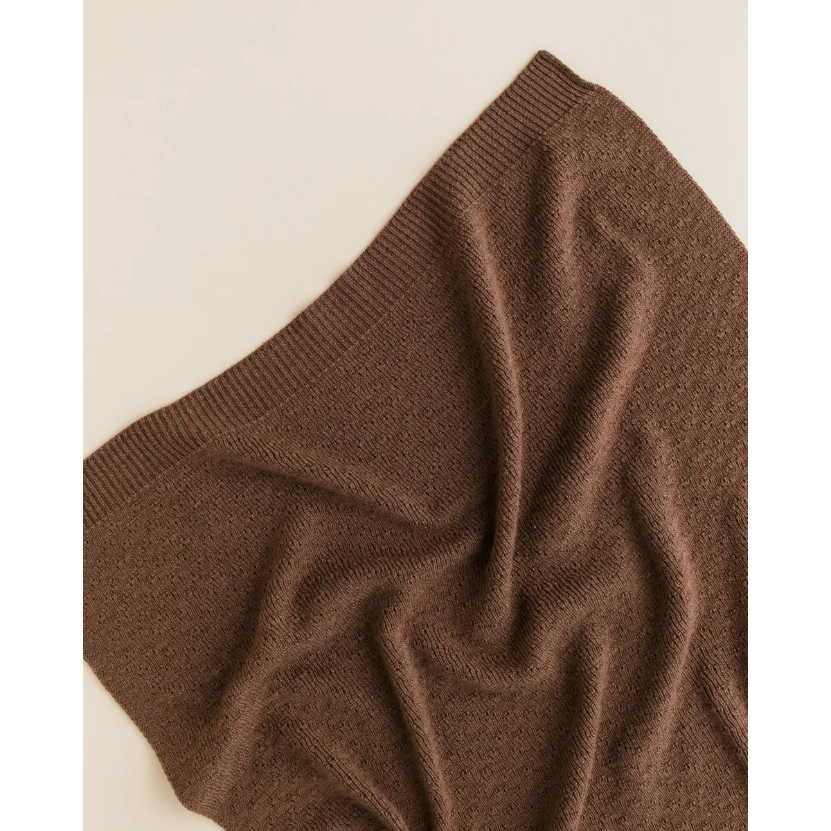 Merino Strickdecke Dora | Mocha
