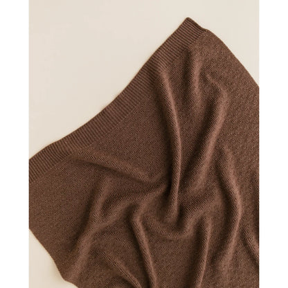 Merino Strickdecke Dora | Mocha