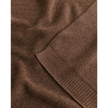 Merino Strickdecke Dora | Mocha