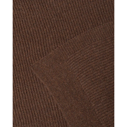 Couverture tricotée en mérinos Gaston | Dark Brown