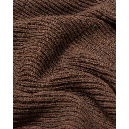 Couverture tricotée en mérinos Gaston | Dark Brown