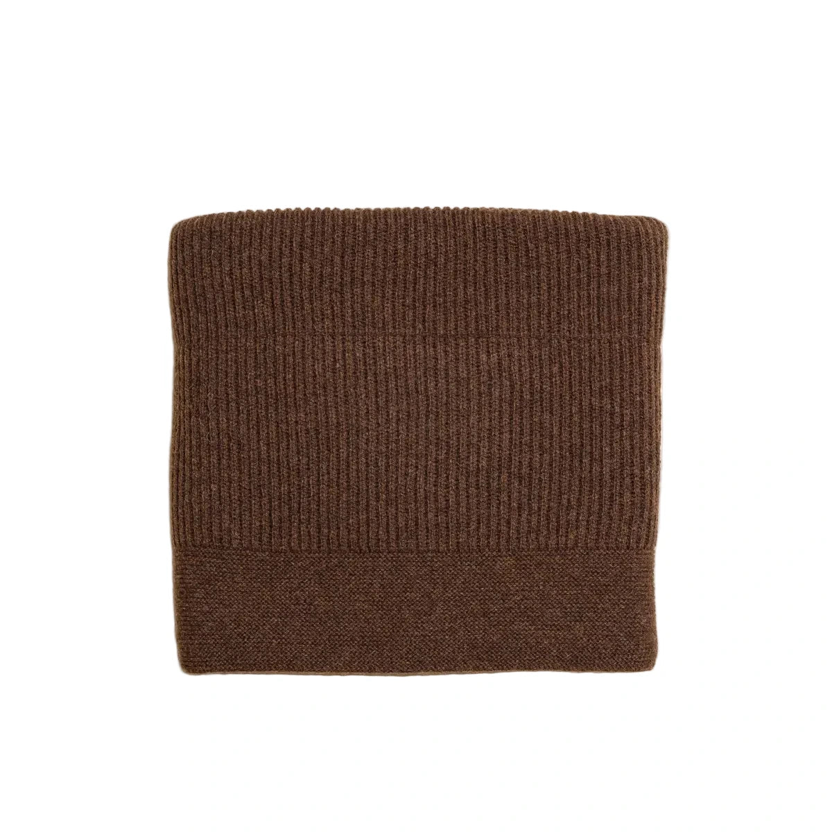 Couverture tricotée en mérinos Gaston | Dark Brown