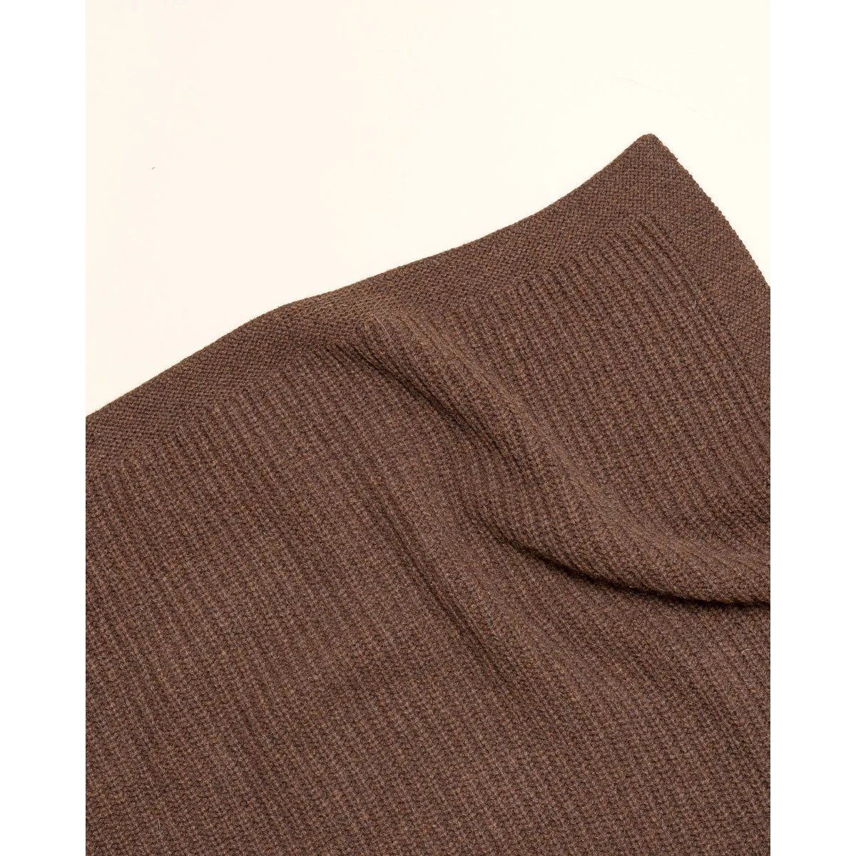 Couverture tricotée en mérinos Kiki | Dark Brown
