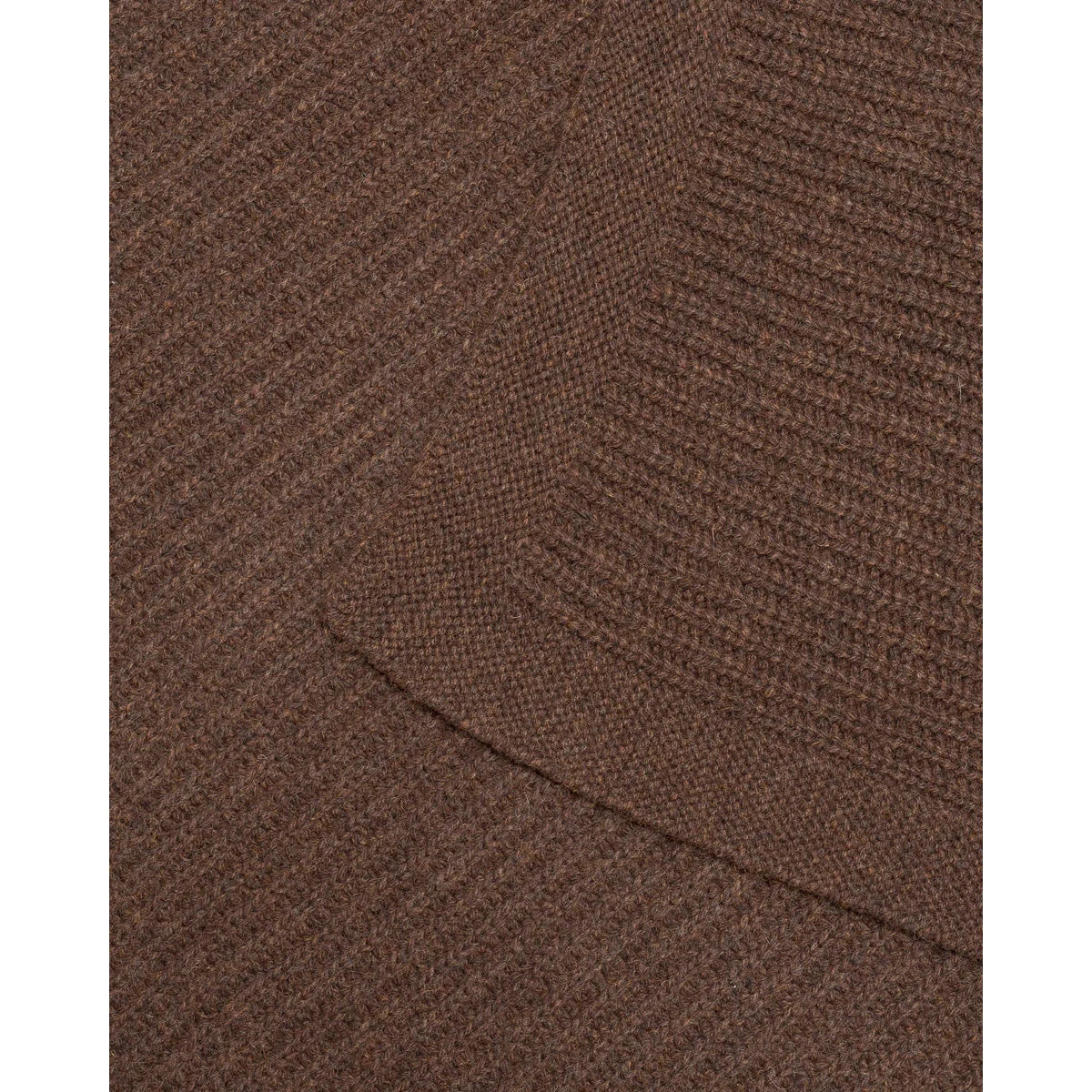 Couverture tricotée en mérinos Kiki | Dark Brown