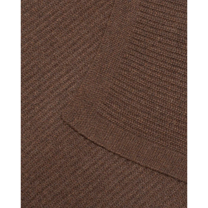 Couverture tricotée en mérinos Kiki | Dark Brown