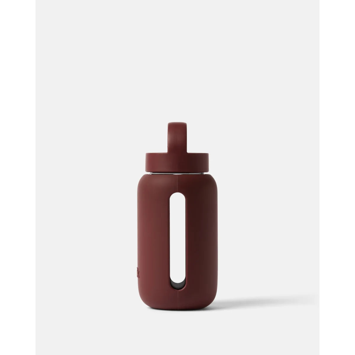 Bink Mini Bottle 500ml in Black Cherry (kirschrot), Glas-Trinkflasche mit Griff