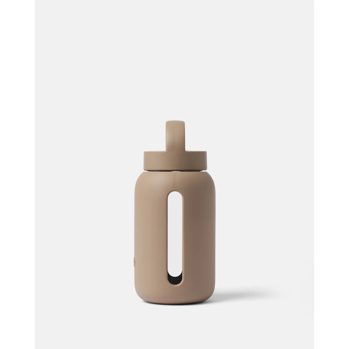 Bink Mini Bottle 500ml in Mocha (mokkabraun), Glas-Trinkflasche mit Griff