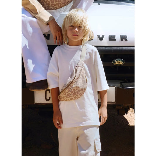 Studio Noos bauchtasche puffy beige Leopard kleine Abenteurer