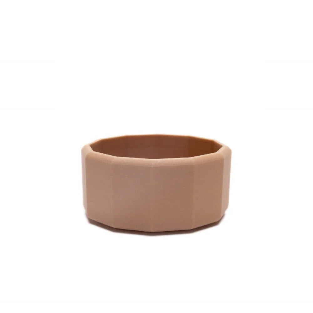 Leichte braune sechseckige Haustiernapf Mini- Spielschale zwölf Ecke, ideal für nachhaltige Kinderprodukte Schweiz