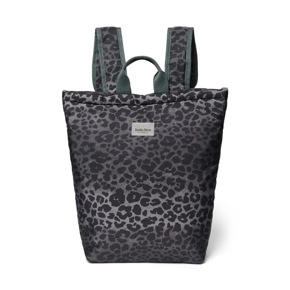 Leopardendruck Rucksack für Damen, Mom Rucksack Puffy Leopard Stil
