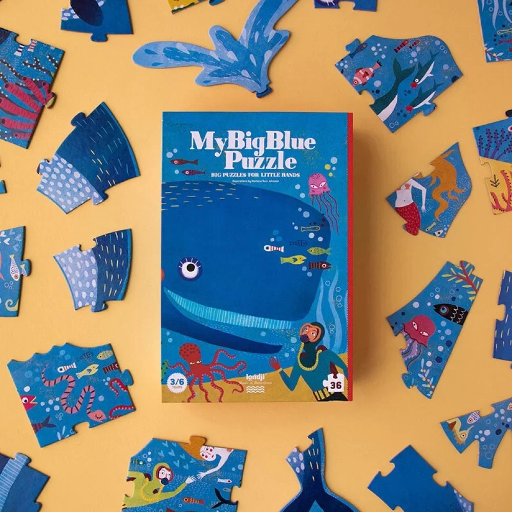 Londji My Big Blue Puzzle - Spielzeug