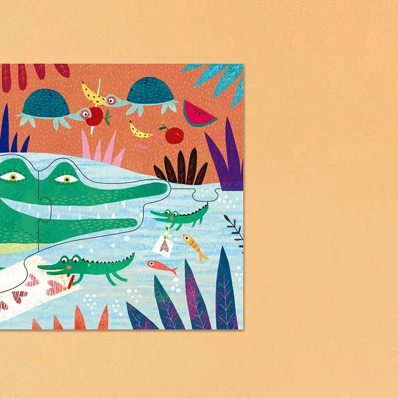 Bunter Kinderpuzzle My Jungle Puzzle mit Unterwasser-Szene