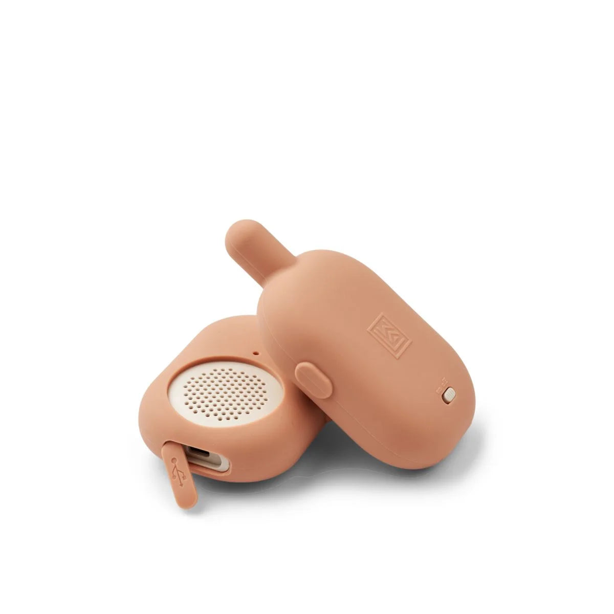 Tannfarbener Silikoncase für Nael Walkie Talkie Tuscany Rose, rund mit Antenne