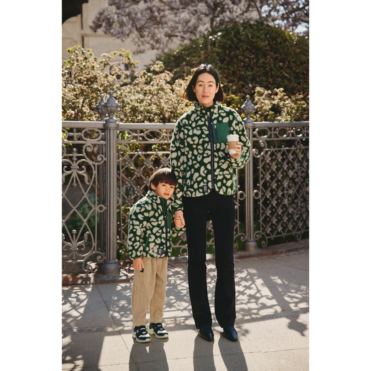 Nelson Adult Pile Jacket Mega leo Garden green