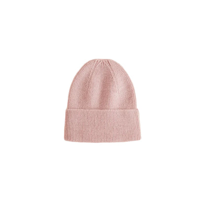 Zartrosa gerippte Neugeborenenmütze Newborn Beanie Fonzie von Hvid