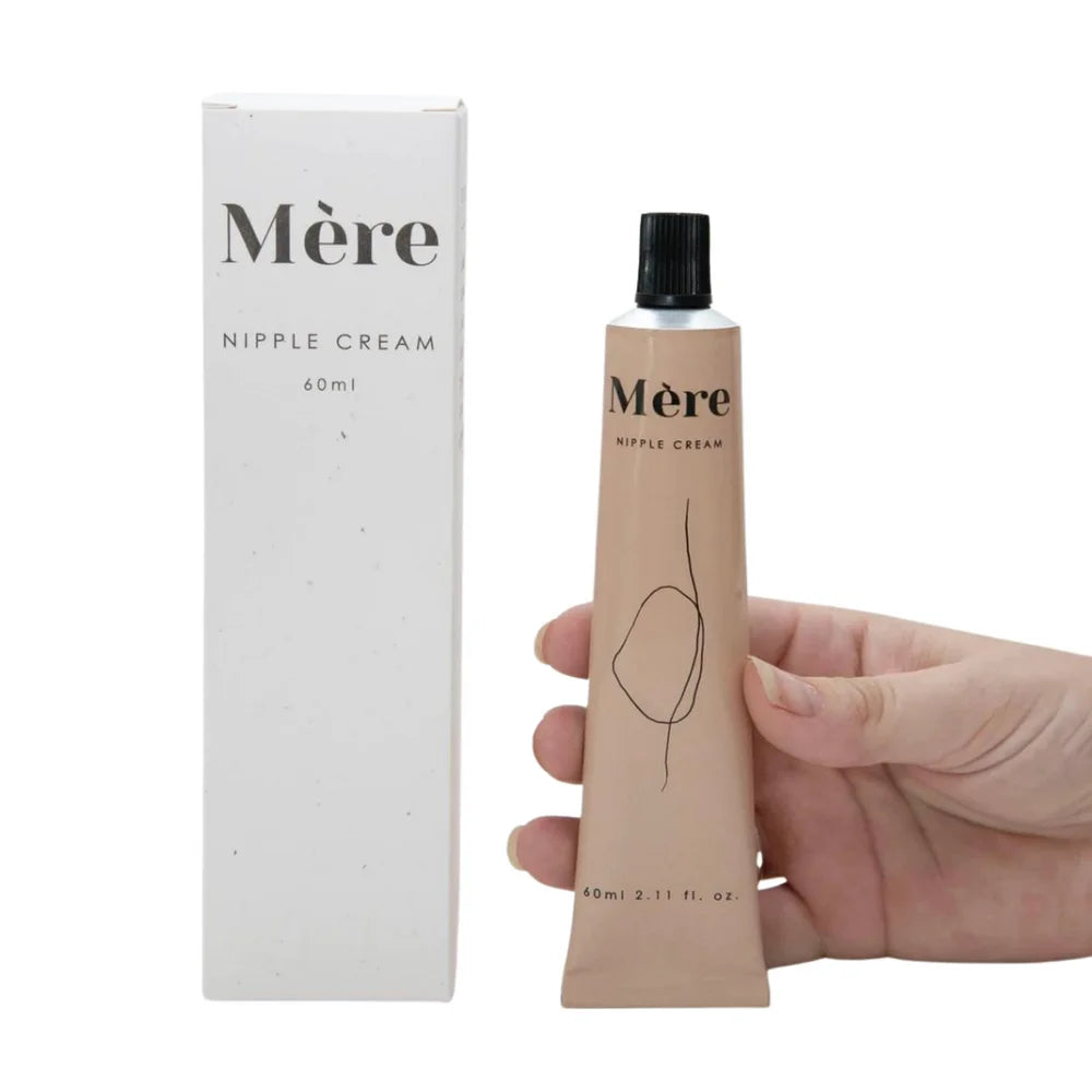 Nippelcreme in einer Tube mit minimalistischer Verpackung für empfindliche Haut