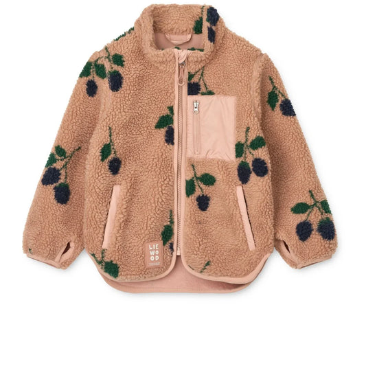 Nolan Fleecejacke Berry Pale Tuscany