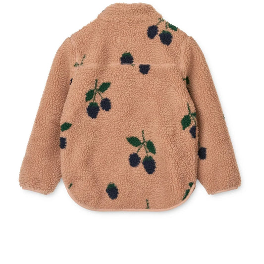 Nolan Fleecejacke Berry Pale Tuscany