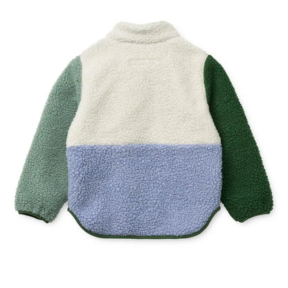 Gemütliche Nolan Fleecejacke in dusty lavender multi mix