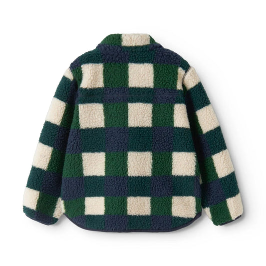 Nolan Fleecejacke Mega Check Bright garden