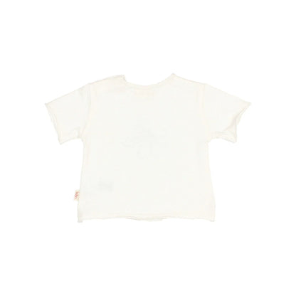 Weißes Octopus T-Shirt, nachhaltige Babykleidung Schweiz, minimalistisch