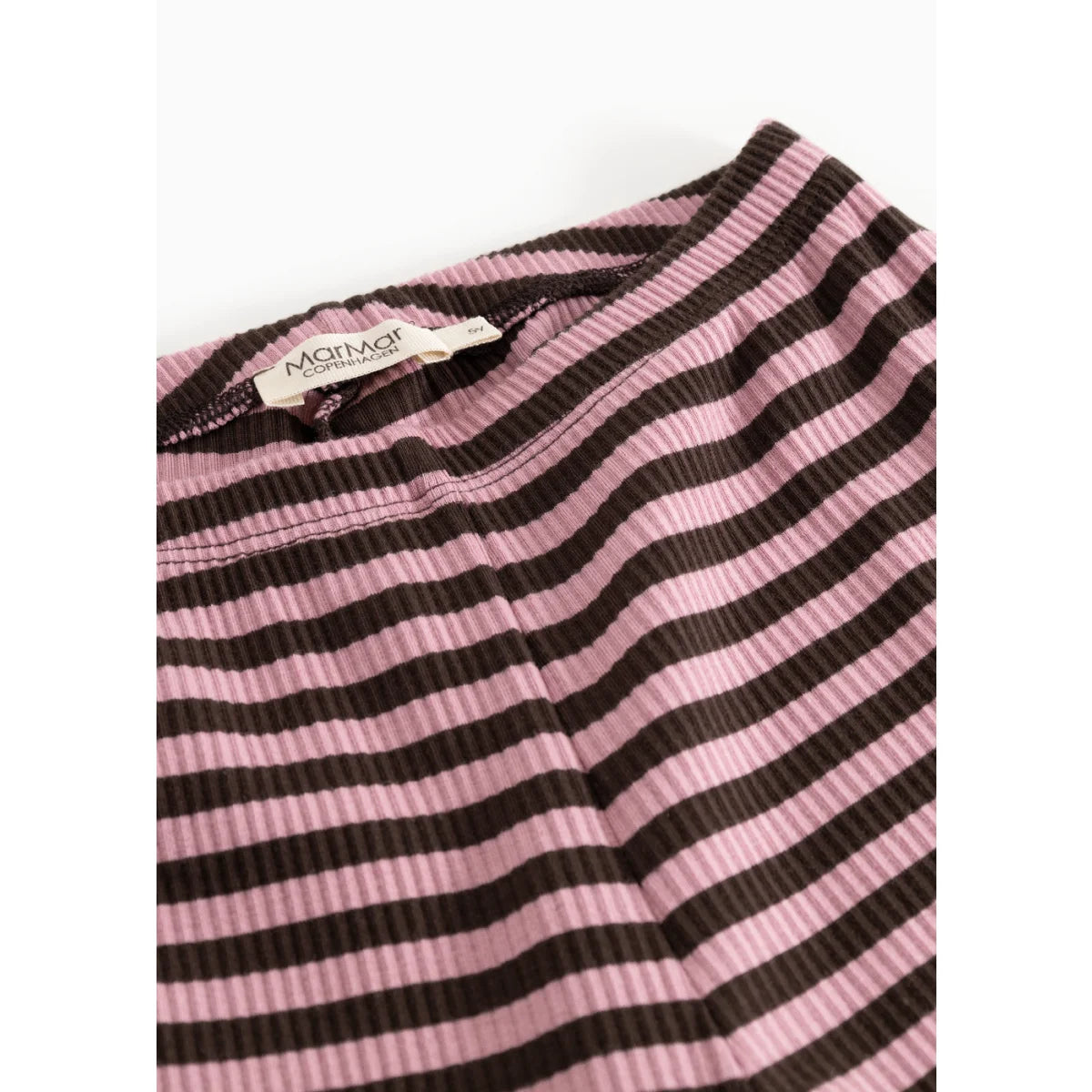 MarMar Copenhagen Pansi Hose Modal Stripe Heather Stripe Detail elastischer Bund