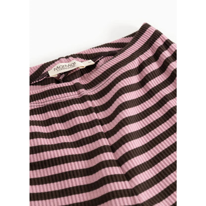 MarMar Copenhagen Pansi Hose Modal Stripe Heather Stripe Detail elastischer Bund