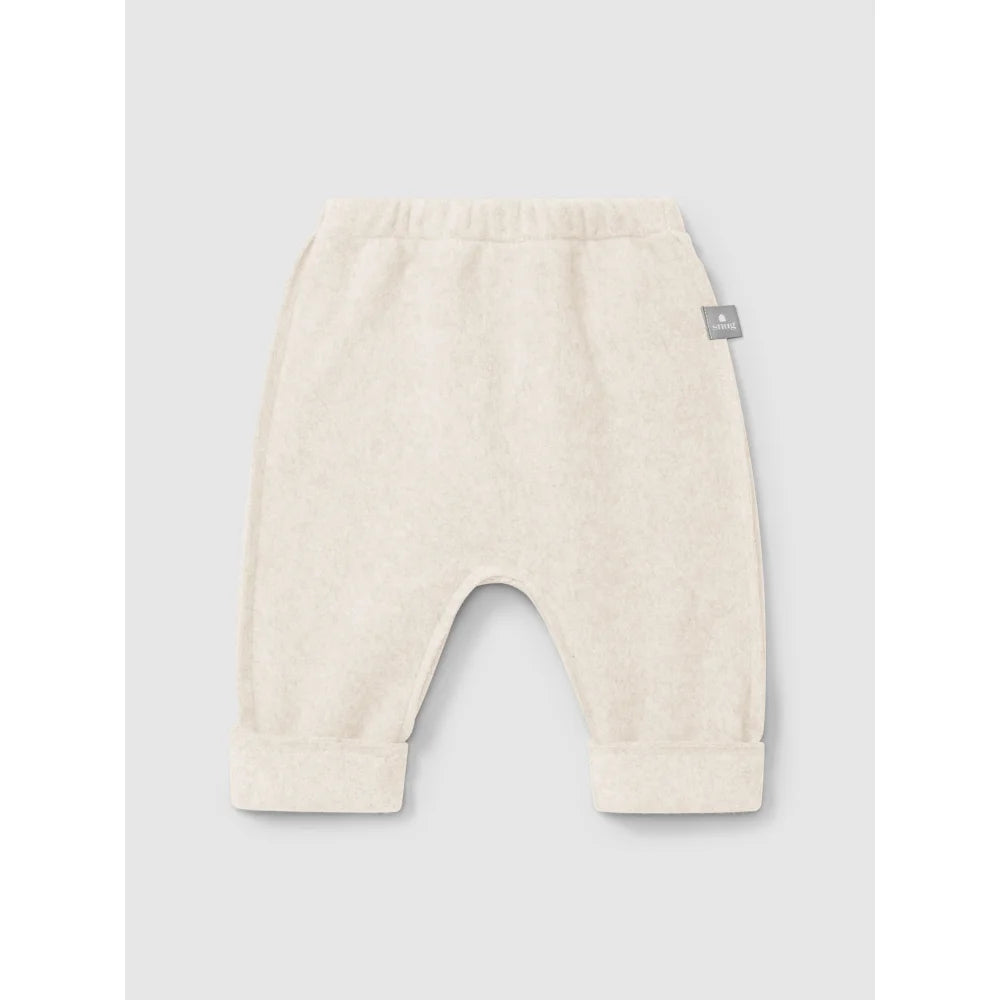 Helles Baby-Sweatpants aus Fleece mit Bündchen und elastischem Bund