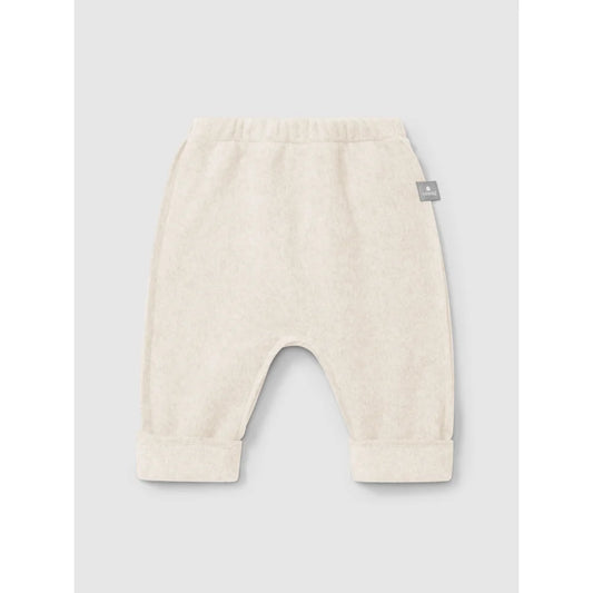 Helles Baby-Sweatpants aus Fleece mit Bündchen und elastischem Bund