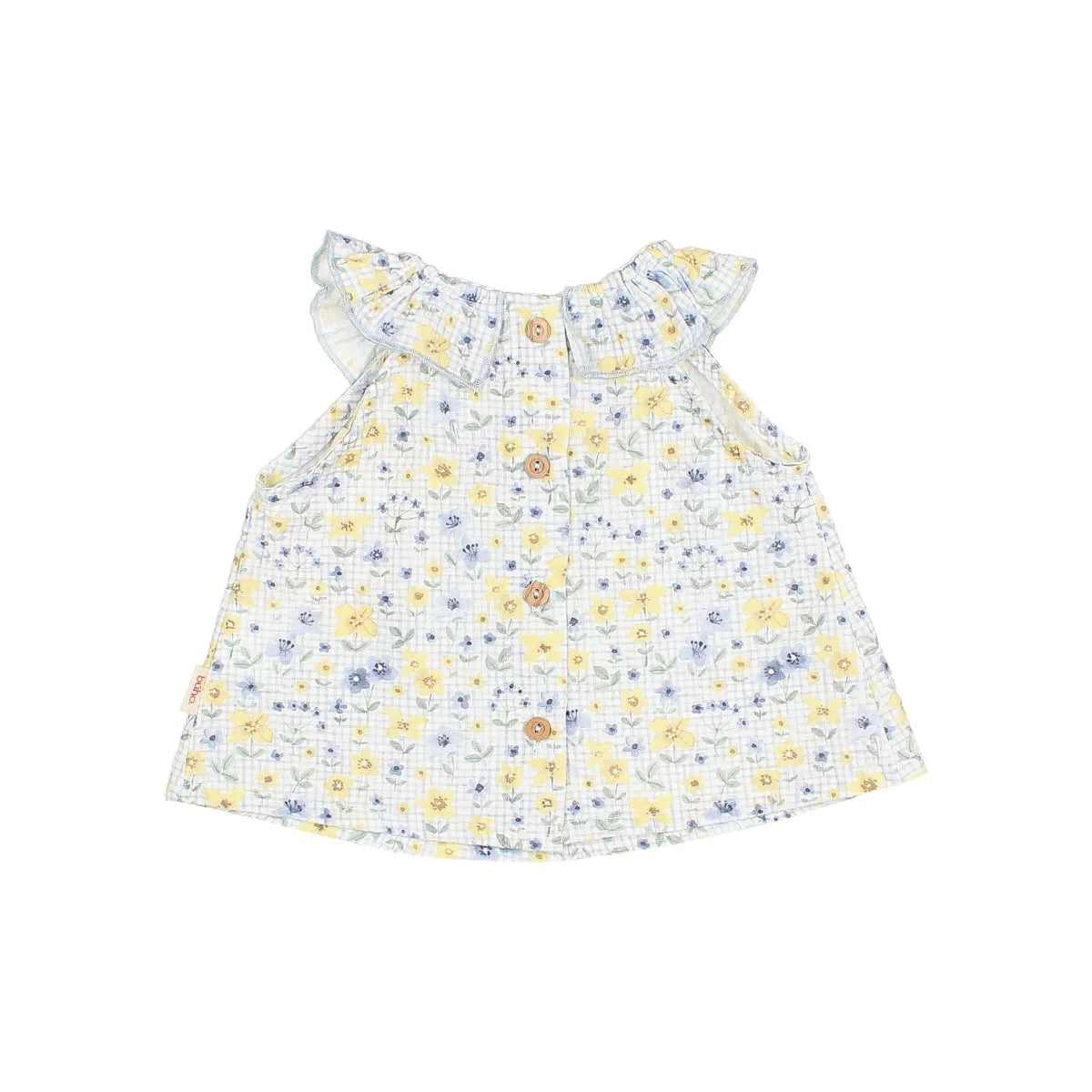 Süße Birnen Kombi Kleid Picnic Blouse weiß mit Blumen