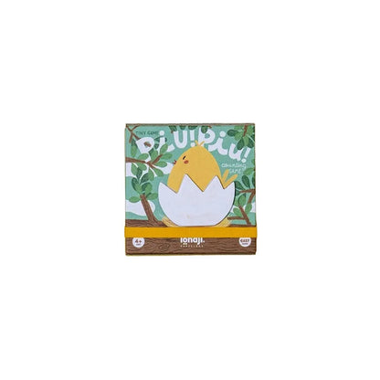 Ignaji Piu Piu Tiny Game: Küken aus Ei, grüner Hintergrund