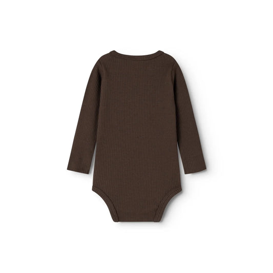 MarMar Copenhagen Plain Body LS Modal Dark Roast Rückseite