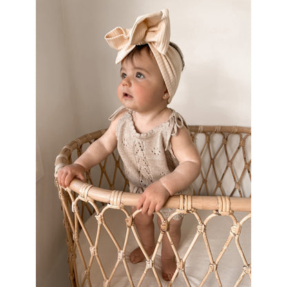 Little B’s nursery Pointelle Sommer Strick Set | Oak