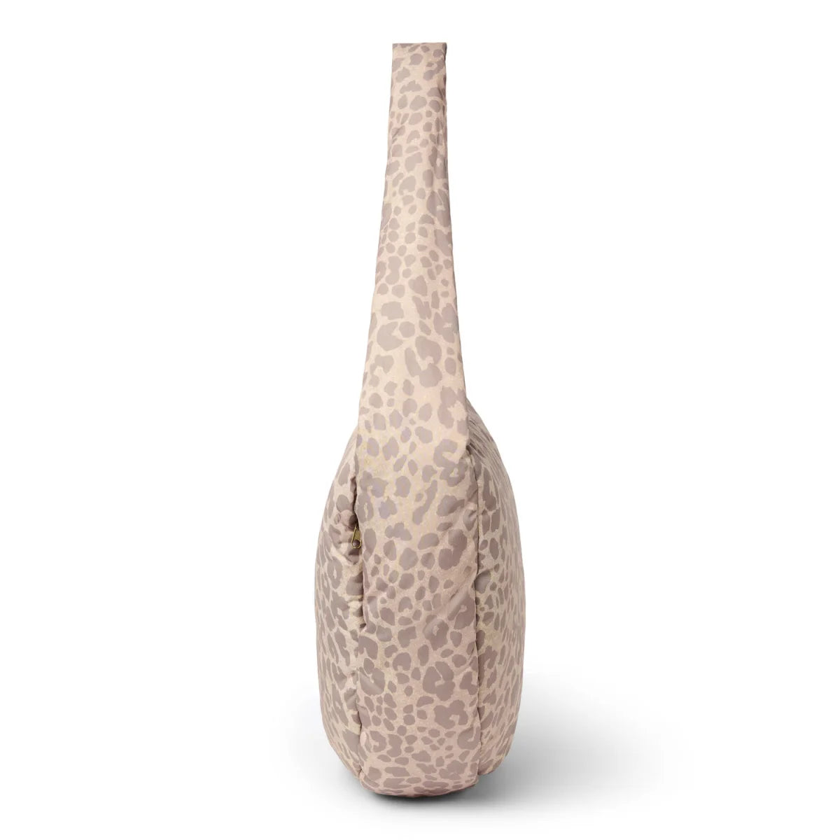 Noos Puffy Cross Body Bag Braun mit Leopardmuster und seitlichen Fächern