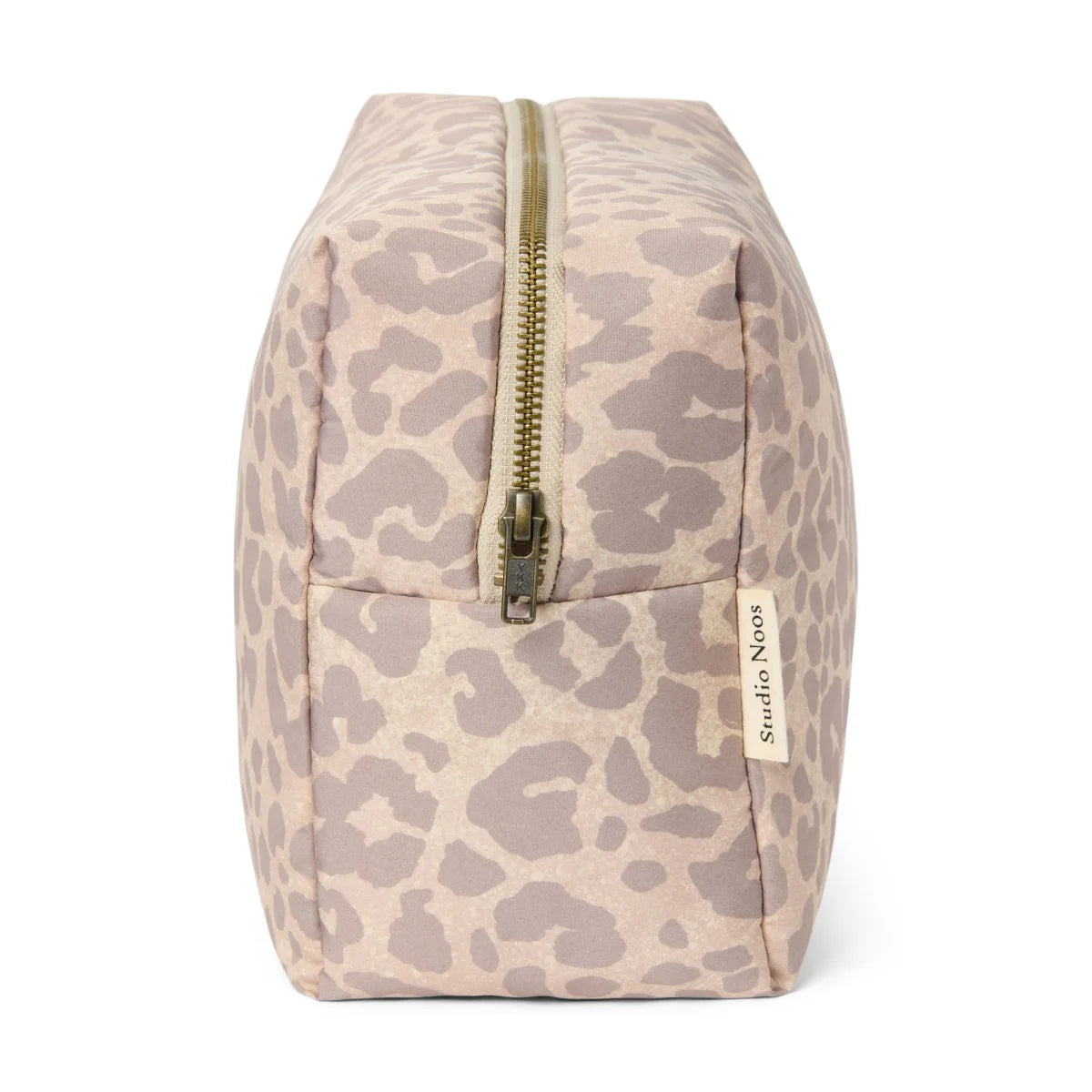 Puffy Kosmetiktasche Beige Leopard von Studio Noos