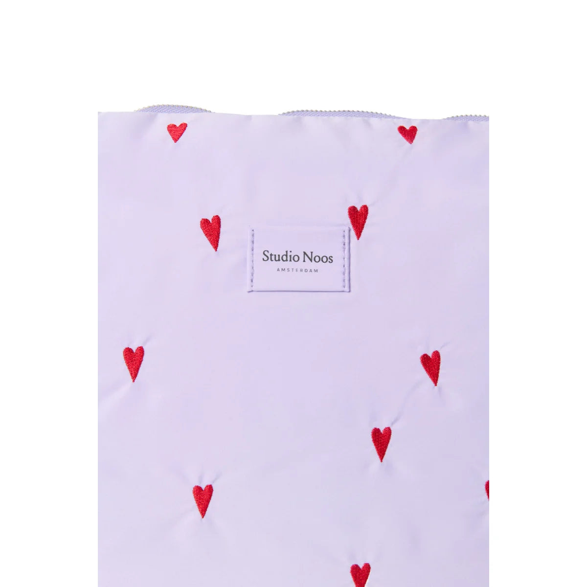 Lila Hearts Puffy Mom Windeltasche von Studio Noos Amsterdam