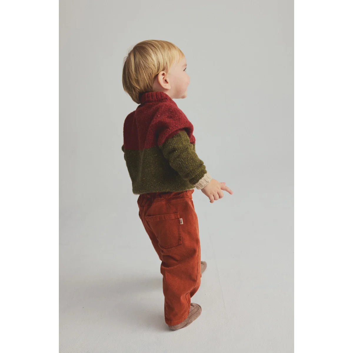 Cozmo Strickpullover Tigris in Ginger Green aus Wolle