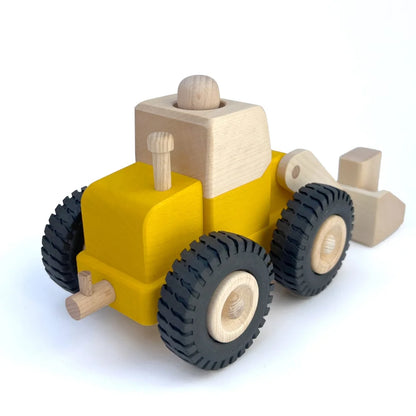 Holzspielzeug Radlader BETTY, kindgerechtes Spielzeugbagger für Kinder