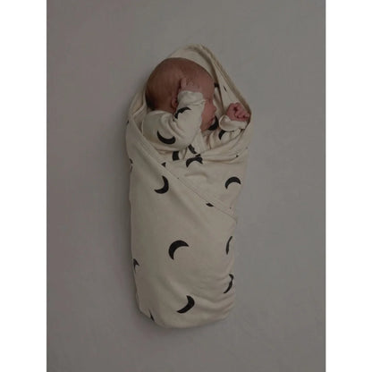 Organic Zoo Reversible Blanket Undyed Midnight Detail