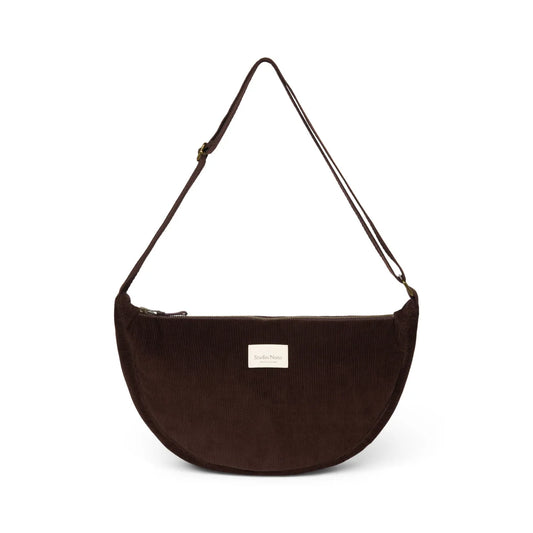 Rib Puffy Adult Fanny Pack | Dark Brown
